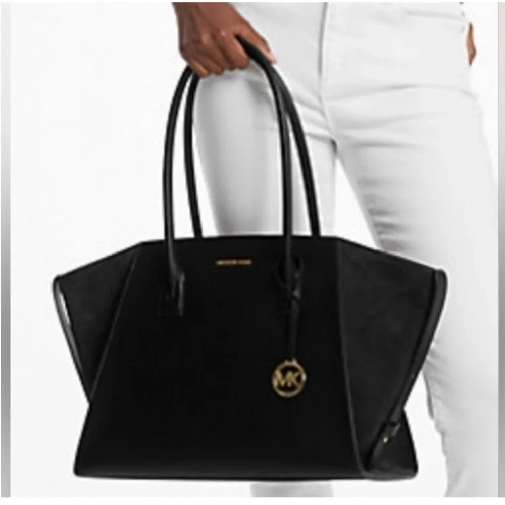 Michael Kors Avril XL Black Tote Shoulder Bag